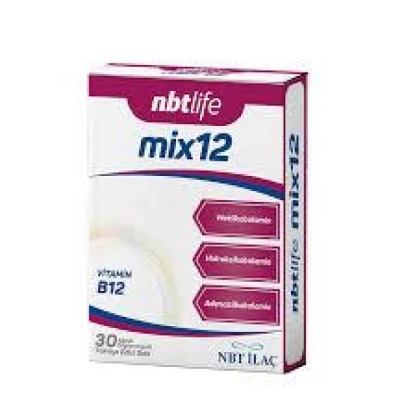 Nbtlife Mix Vitamin B12 30 Kapsül