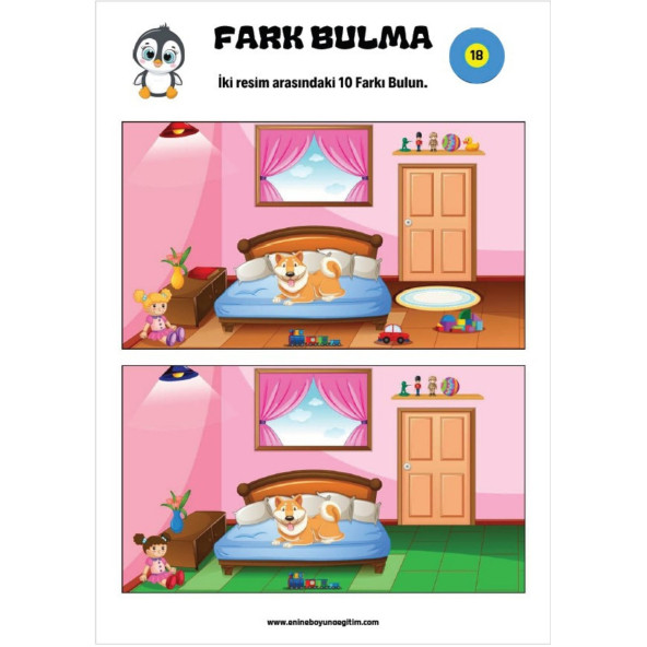 Çocuklara Fark Bulma Kitabı (TAM Sayfa) - 3