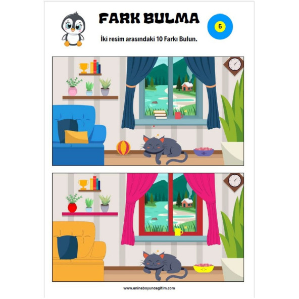 Çocuklara Fark Bulma Kitabı (TAM Sayfa) - 4