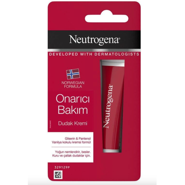 Neutrogena Kuru ve Çatlamış Dudaklar İçin Onarıcı Bakım Kremi 15 ml