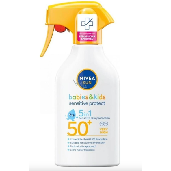 Nivea Baby Bebek ve Çocuklar İçin Güneş Spreyi Hassas Güneş Koruması Ekstra Suya Dayanıklı SPF50 270 ml