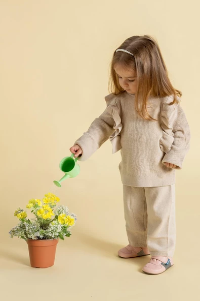 Hopfrög Kids Smart Walker First Prime Havalı Pembe Barefoot İlk Adım Bebek Ayakkabı - Resim 4