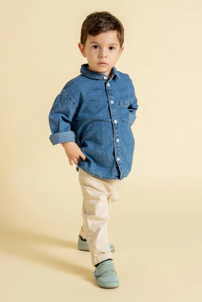 Hopfrög Kids Smart Walker First Prime Havalı Yeşil Barefoot İlk Adım Bebek Ayakkabı - Resim 4