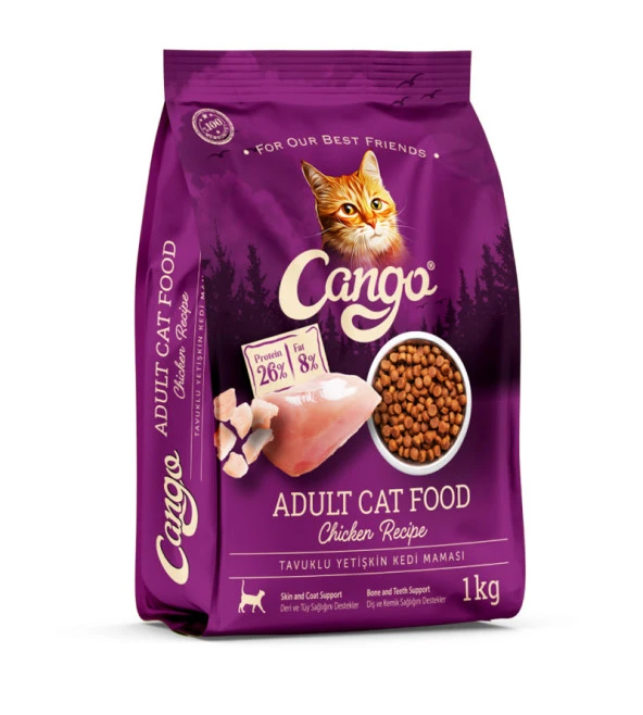 Cango Yetişkin Kedi Maması Tavuk Etli 1 Kg