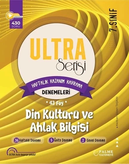 Palme 7.sınıf Ultra Din Kültürü Haftalık Kazanım Kavrama Denemeleri
