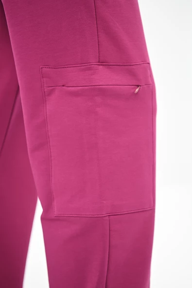 Kadın Kargo Cep Detaylı Fermuarlı Eşofman Takımı 4007-25 - 10