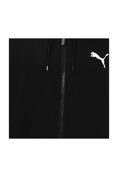 Puma ESS Small Logo FZ Hoodie TR 586704 Fermuarlı Erkek Kapüşonlu Sweatshirt - 9