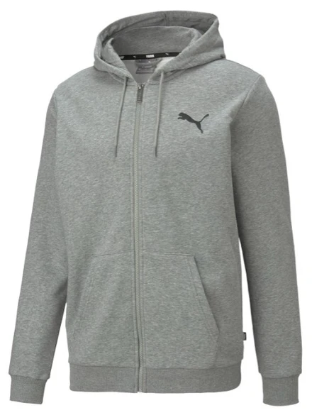 Puma ESS Small Logo FZ Hoodie TR 586704 Fermuarlı Erkek Kapüşonlu Sweatshirt - 10