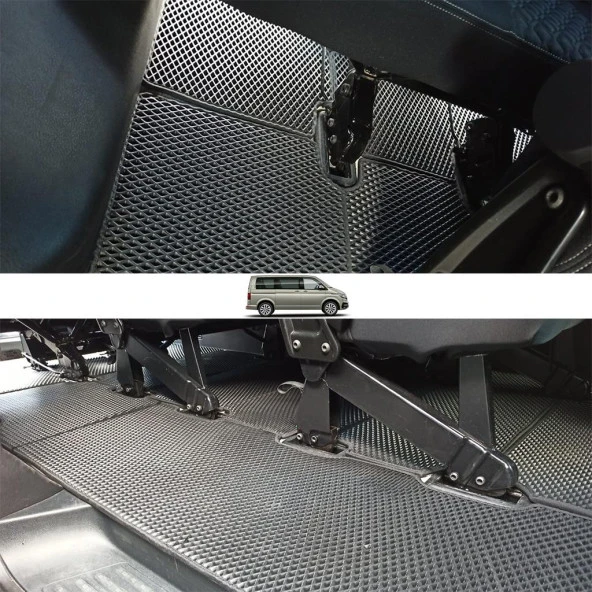 Bod Volkswagen Caravelle 3D Havuzlu Paspas Seti 2020-Sonrası - Resim 2