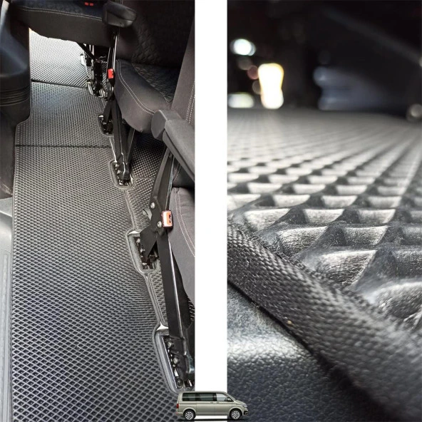 Bod Volkswagen Caravelle 3D Havuzlu Paspas Seti 2020-Sonrası - Resim 3