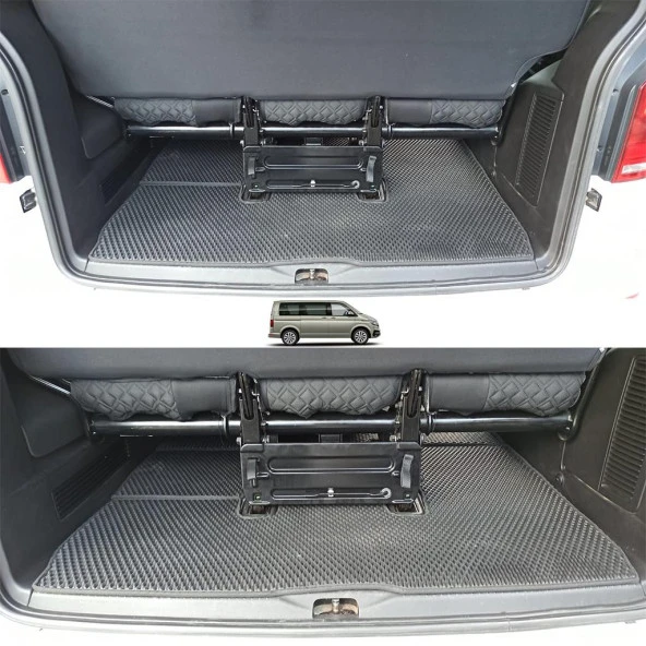 Bod Volkswagen Caravelle 3D Havuzlu Paspas Seti 2020-Sonrası - Resim 5