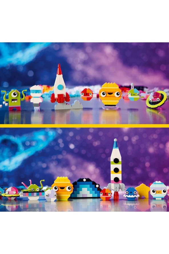 ® Classic Yaratıcı Uzay Gezegenleri 11037  - 5 Yaş ve Üzeri İçin Yapım Seti (450 Parça) - 4