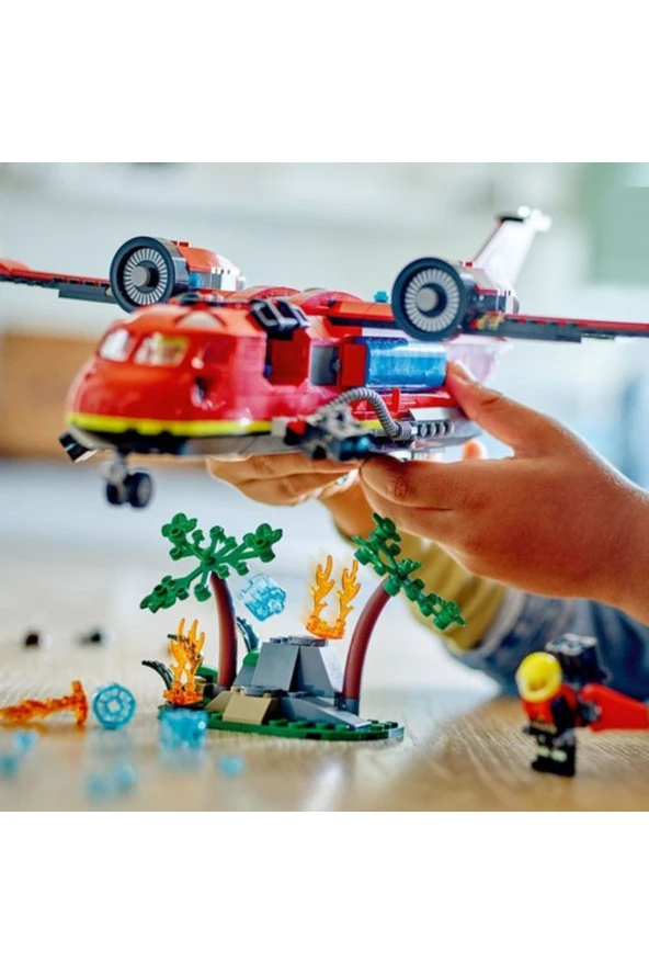 ® City İtfaiye Kurtarma Uçağı 60413  - 6 Yaş ve Üzeri İçin Yapım Seti (478 Parça) - 4