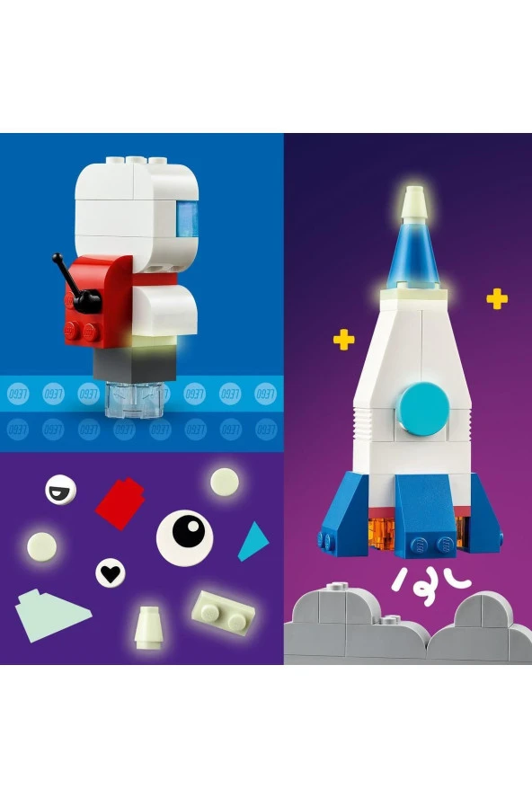 ® Classic Yaratıcı Uzay Gezegenleri 11037  - 5 Yaş ve Üzeri İçin Yapım Seti (450 Parça) - 6