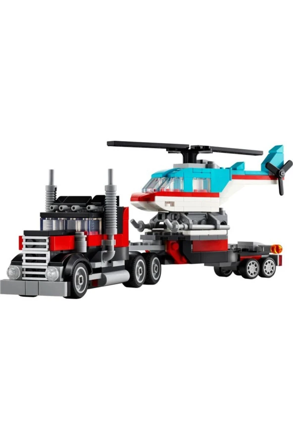 ® Creator Helikopterli Açık Kasa Kamyon 31146  - 7 Yaş ve Üzeri İçin Yapım Seti (270 Parça) - 2