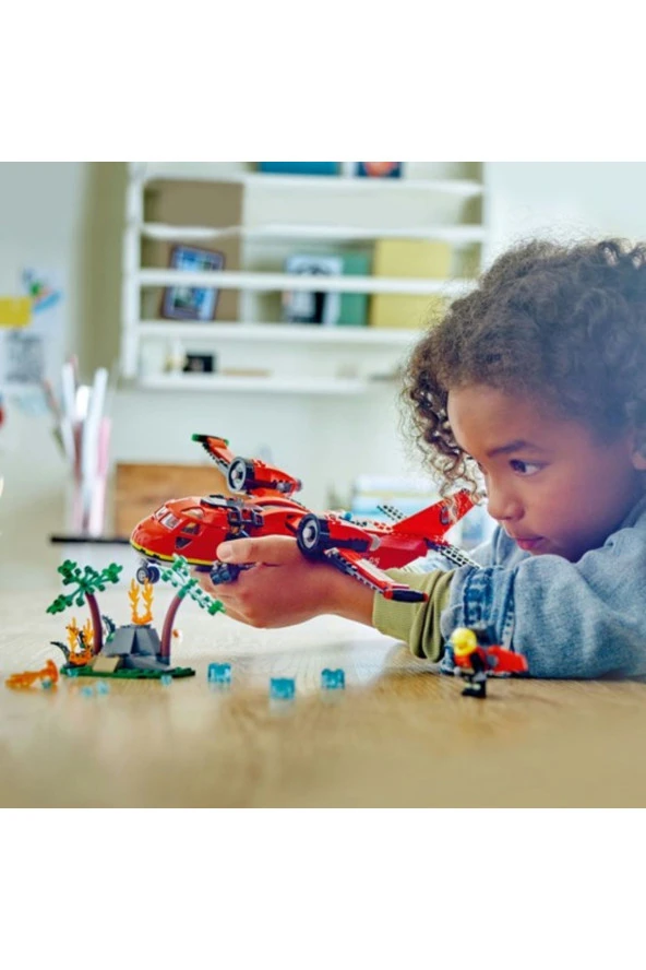 ® City İtfaiye Kurtarma Uçağı 60413  - 6 Yaş ve Üzeri İçin Yapım Seti (478 Parça) - 7