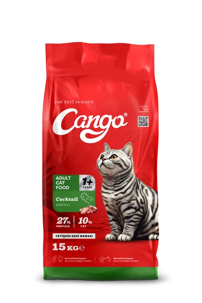 Cango Yetişkin Kedi Maması Kokteyl 15KG
