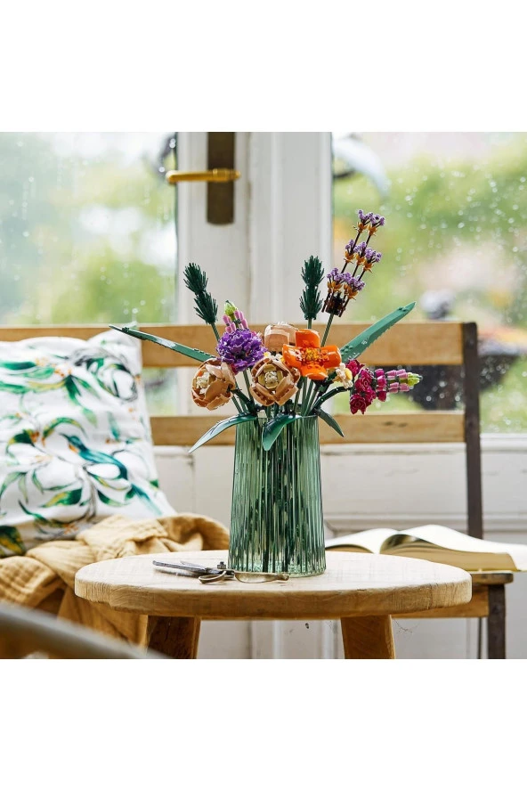 ® ICONS Çiçek Buketi 10280 - Yetişkinler İçin Koleksiyonluk Dekoratif Yapım Seti (756 Parça) - 10