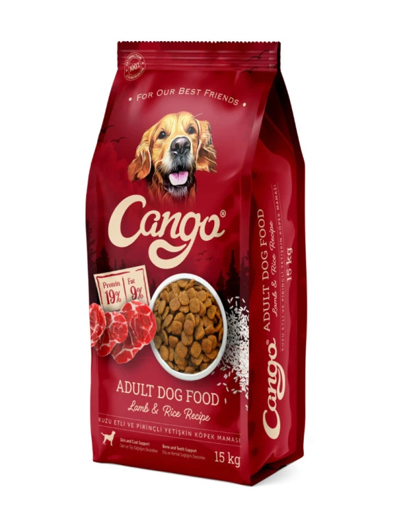 Cango Yetişkin Köpek Maması Kuzu Etli Pirinçli 15KG - 2