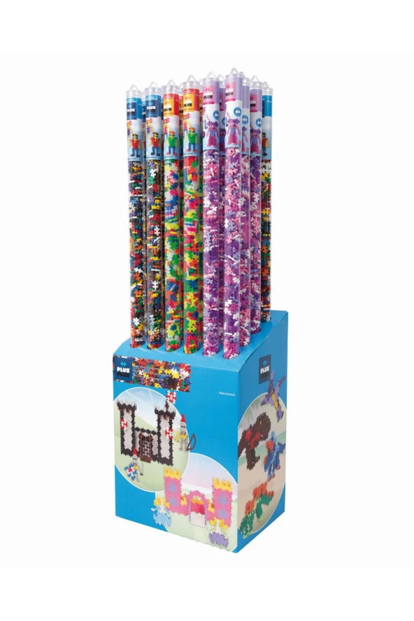 Plus-plus Dısplay 500 Pcs Wıth Glıtter Mıx / 1m Tube / 24 Pcs - 2