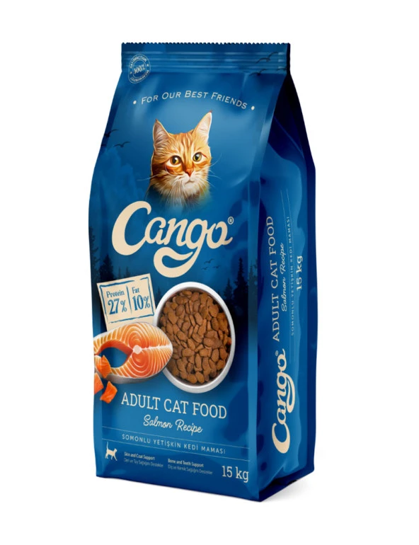 Cango Yetişkin Kedi Maması Somonlu 15KG