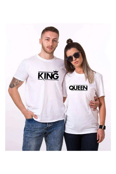Tshirthane King Queen  Sevgili Kombinleri Tshirt Kombini ürün görseli 1