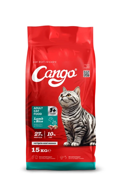 Cango Yetişkin Kedi Maması Kuzu Etli ve Pirinçli 15KG