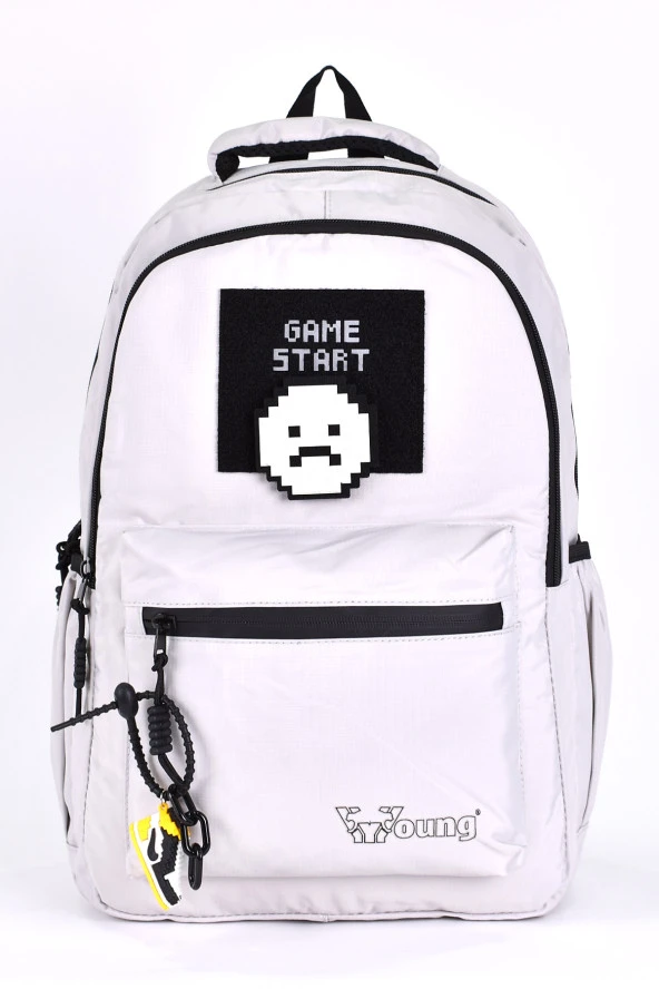 Elatae Unisex Ortopedik Çok Gözlü Günlük Seyahat Okul Sırt Çantası Beyaz 51691 ürün görseli