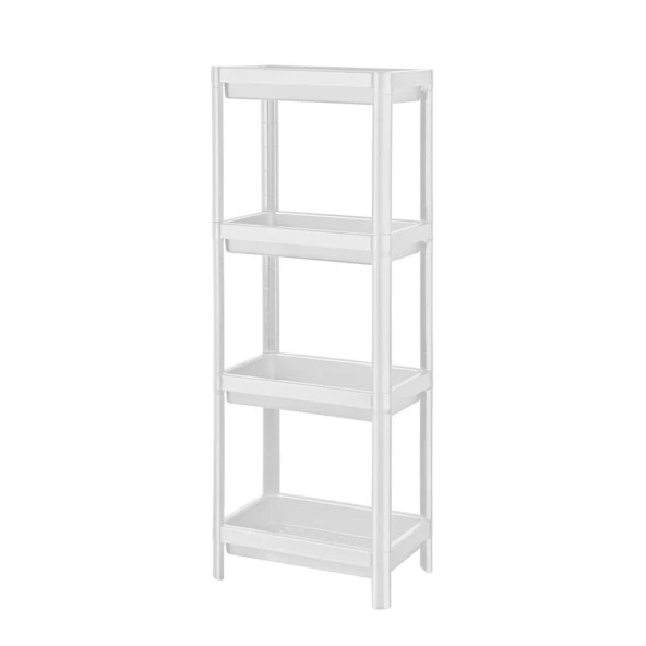 4 Katlı Düzenleyici Raf Ünitesi Beyaz, Kitaplık, Banyo, Mutfak Rafı. Ayakkabılık, Organizer - 3