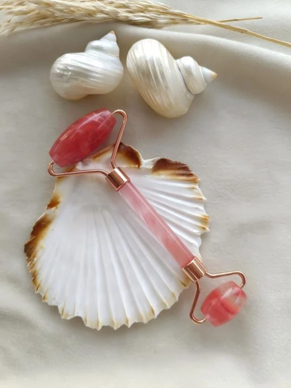 Roller Doğal Taş Masaj Aleti Çilek Kuvars Taşı Yüz Roller Yüz Taşı Masaj Taşı Jade Roller - 2