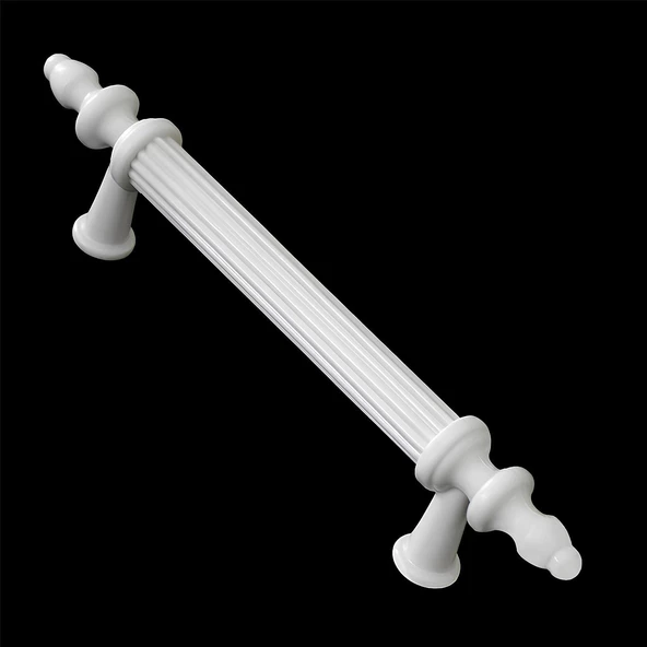Polavit 96 Mm (SERT PLASTİK) Kulp Beyaz Çekmece Mobilya Mutfak Dolap Kulbu Kulpu Kulpları 5 Adet - 7