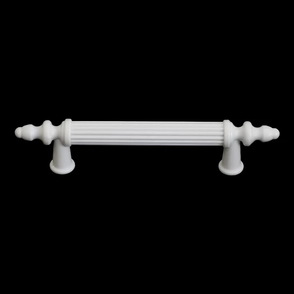 Polavit 96 Mm (SERT PLASTİK) Kulp Beyaz Çekmece Mobilya Mutfak Dolap Kulbu Kulpu Kulpları 5 Adet - 5