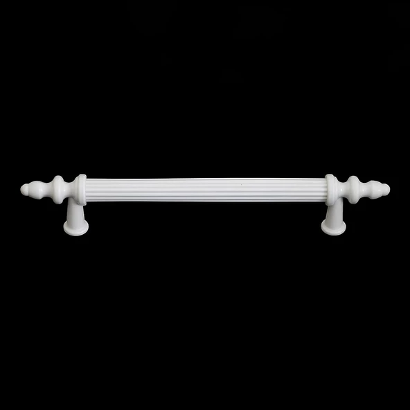 Polavit 128 Mm (SERT PLASTİK) Kulp Beyaz Çekmece Mobilya Mutfak Dolap Kulbu Kulpu Kulpları 5 Adet - 5