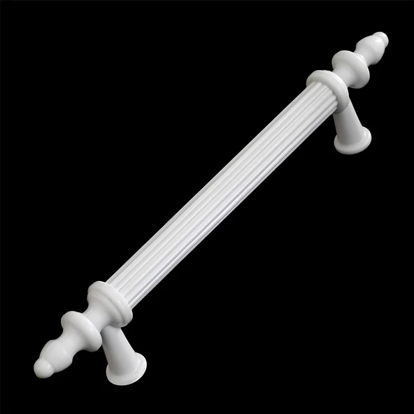 Polavit 128 Mm (SERT PLASTİK) Kulp Beyaz Çekmece Mobilya Mutfak Dolap Kulbu Kulpu Kulpları 5 Adet - 6