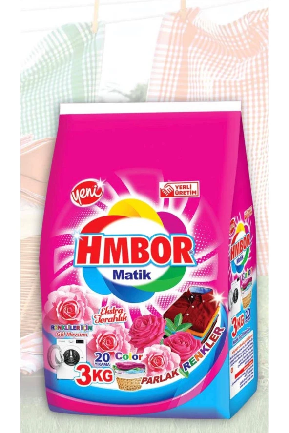 Hmbor Matik 3 Kg Renkliler İçin