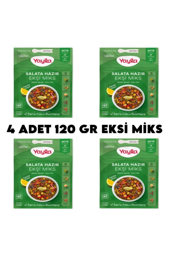 4 Adet Ekşi Miks Hazır Salata