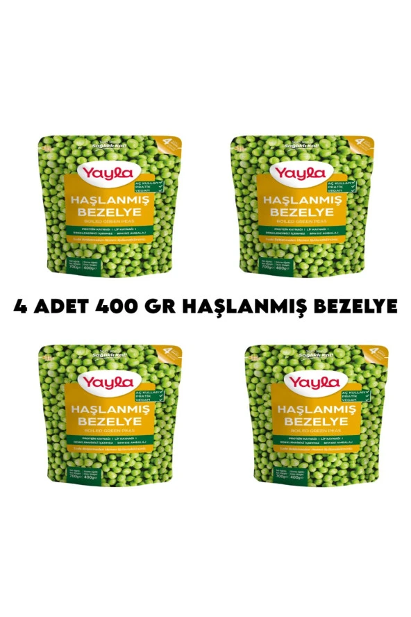 4 Adet Haşlanmış Bezelye Hazır Yemek