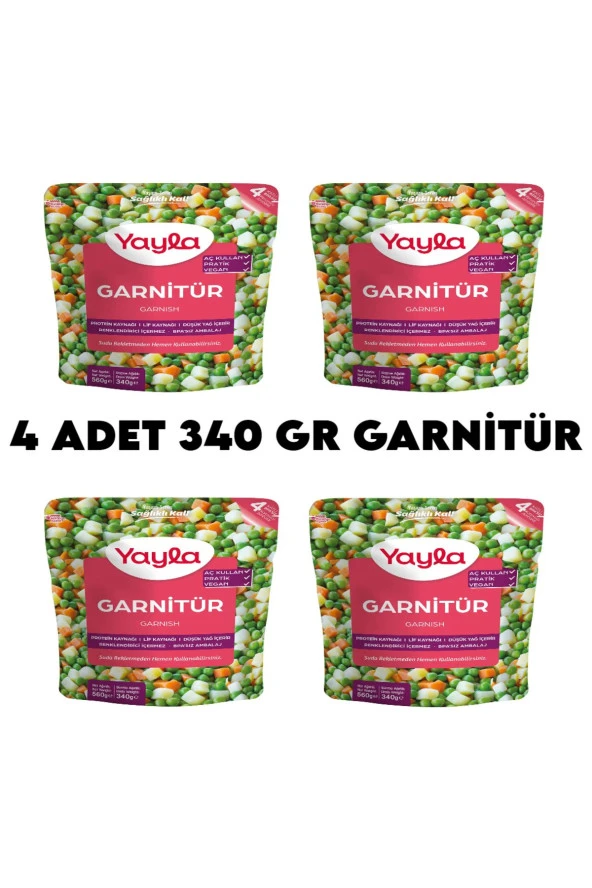 4 Adet Haşlanmış Garnitür Hazır Yemek