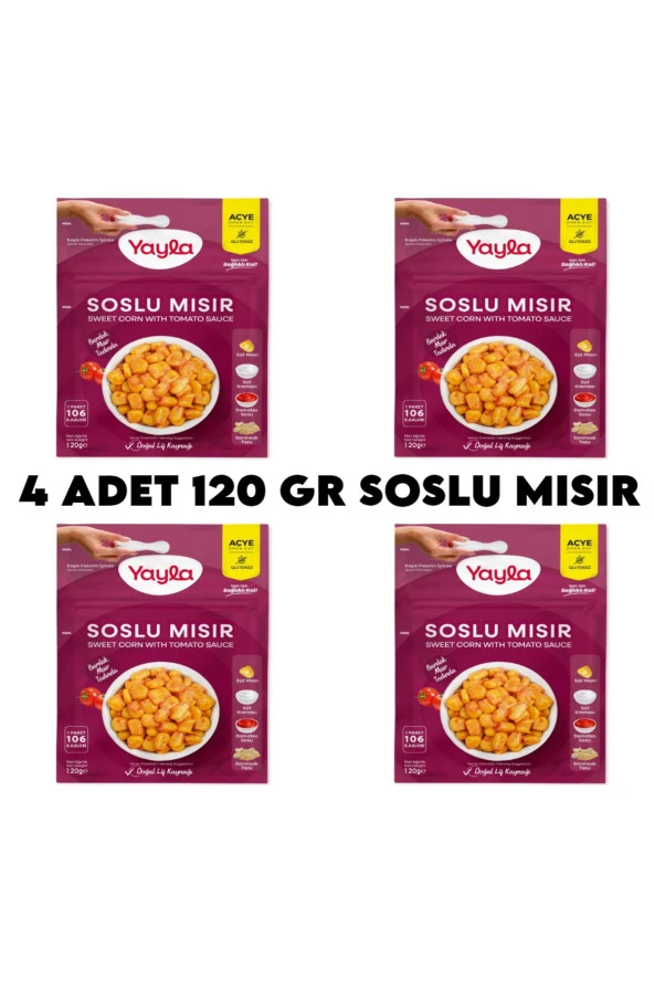 4 Adet Soslu Mısır Hazır Yemek