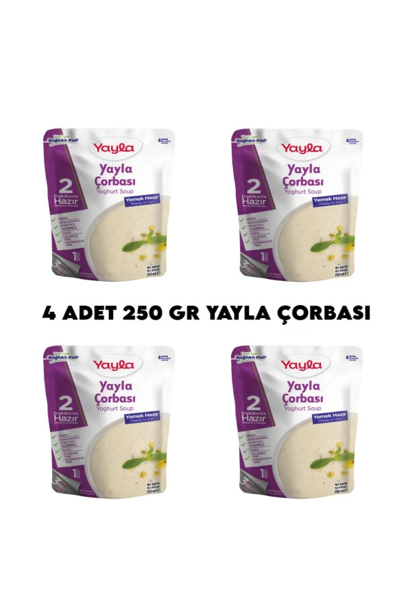 4 Adet Yayla Çorbası Hazır Yemek