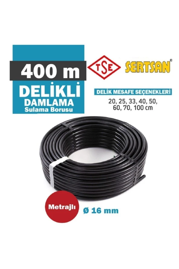 400 M Delikli Damlama Sulama 33 Cm