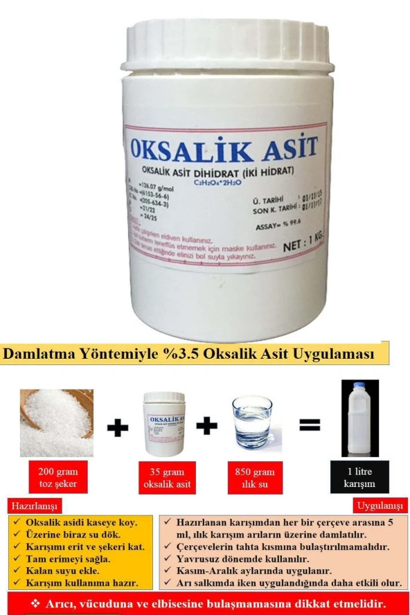 Oksalik Asit (1 Kg)