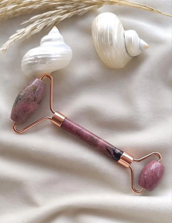 Roller Doğal Taş Masaj Aleti Rodonit Taşı Yüz Roller Yüz Taşı Masaj Taşı Jade Roller - 4