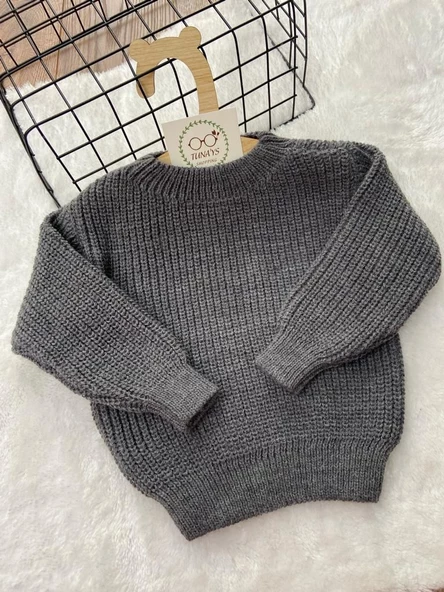 Unisex Bebek Çocuk Bisiklet Yaka Esnek Triko Kazak - Gogo Bici Triko Kazak (wntOyCSKfCLUc) - 5