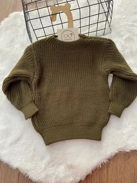 Unisex Bebek Çocuk Bisiklet Yaka Esnek Triko Kazak - Gogo Bici Triko Kazak (wntOyCSKfCLUc) - 7