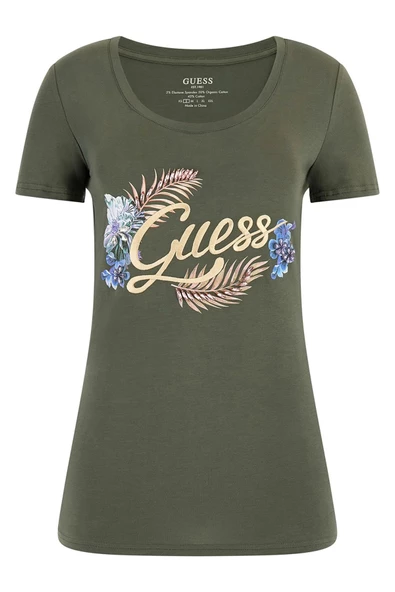 Guess Ss Rn Kadın Slim Fit T-Shirt W3GI40J1314