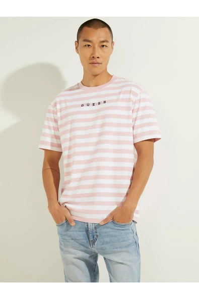 Guess Striped Erkek T-Shirt M1GI12RAGP0