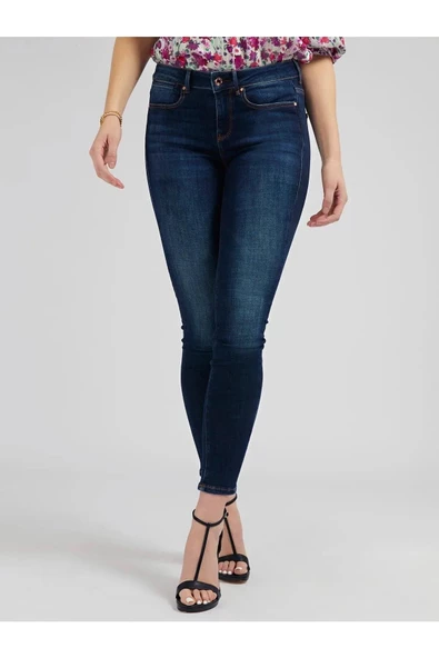 Guess Jewel Kadın Denim Skinny Pantolon  W1RA03D4AK1