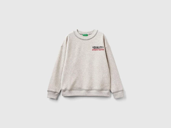 United Colors Of Benetton Erkek Çocuk Sweatshirt 3J68C10HO-24Y - Resim 8