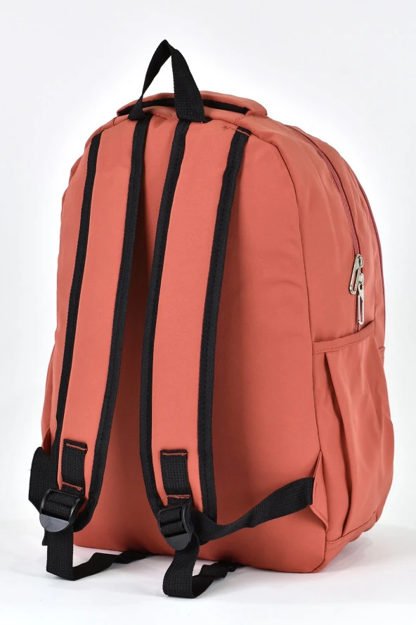 Elatae Kız Çocuk Genç Çok Gözlü Günlük Seyahat Okul Sırt Çantası Gül Kurusu 51705 - Resim 5